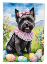 Load image into Gallery viewer, Cairn Terrier Easter Garden Flag - Easter Egg Hunt - Dog-Themed Spring Yard Decor