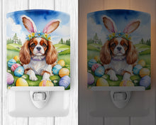 Load image into Gallery viewer, Cavalier Spaniel Easter Egg Hunt Ceramic Night Light