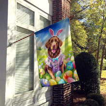 Load image into Gallery viewer, Chesapeake Bay Retriever Easter Egg Hunt House Flag