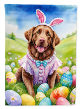 Load image into Gallery viewer, Chesapeake Bay Retriever Easter Garden Flag - Easter Egg Hunt - Dog-Themed Spring Yard Decor
