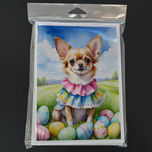 Load image into Gallery viewer, Chihuahua Easter Egg Hunt Greeting Cards - Blank Note Cards – 8-Pack of Artist-Designed Cards with Envelopes