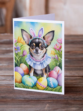 Load image into Gallery viewer, Chihuahua Easter Egg Hunt Greeting Cards - Blank Note Cards – 8-Pack of Artist-Designed Cards with Envelopes