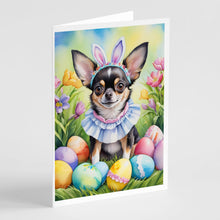 Load image into Gallery viewer, Chihuahua Easter Egg Hunt Greeting Cards - Blank Note Cards – 8-Pack of Artist-Designed Cards with Envelopes