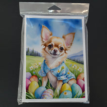 Load image into Gallery viewer, Chihuahua Easter Egg Hunt Greeting Cards - Blank Note Cards – 8-Pack of Artist-Designed Cards with Envelopes