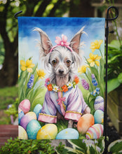 Load image into Gallery viewer, Chinese Crested Easter Garden Flag - Easter Egg Hunt - Dog-Themed Spring Yard Decor