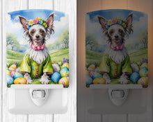 Load image into Gallery viewer, Chinese Crested Easter Egg Hunt Ceramic Night Light