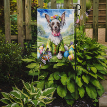Load image into Gallery viewer, Chinese Crested Easter Garden Flag - Easter Egg Hunt - Dog-Themed Spring Yard Decor