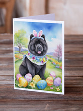 Load image into Gallery viewer, Chow Chow Easter Egg Hunt Greeting Cards - Blank Note Cards – 8-Pack of Artist-Designed Cards with Envelopes