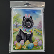 Load image into Gallery viewer, Chow Chow Easter Egg Hunt Greeting Cards - Blank Note Cards – 8-Pack of Artist-Designed Cards with Envelopes