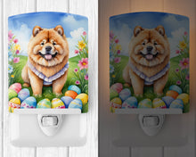Load image into Gallery viewer, Chow Chow Easter Egg Hunt Ceramic Night Light