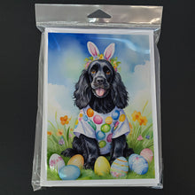 Load image into Gallery viewer, Cocker Spaniel Easter Egg Hunt Greeting Cards - Blank Note Cards – 8-Pack of Artist-Designed Cards with Envelopes