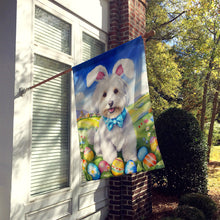Load image into Gallery viewer, Coton de Tulear Easter Egg Hunt House Flag