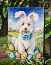 Load image into Gallery viewer, Coton de Tulear Easter Garden Flag - Easter Egg Hunt - Dog-Themed Spring Yard Decor