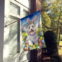 Load image into Gallery viewer, Coton de Tulear Easter Egg Hunt House Flag