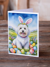 Load image into Gallery viewer, Coton de Tulear Easter Egg Hunt Greeting Cards - Blank Note Cards – 8-Pack of Artist-Designed Cards with Envelopes