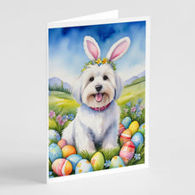 Load image into Gallery viewer, Coton de Tulear Easter Egg Hunt Greeting Cards - Blank Note Cards – 8-Pack of Artist-Designed Cards with Envelopes