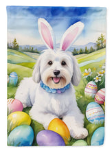 Load image into Gallery viewer, Coton de Tulear Easter Egg Hunt House Flag