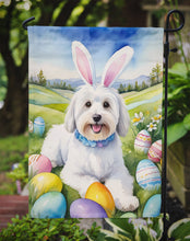Load image into Gallery viewer, Coton de Tulear Easter Garden Flag - Easter Egg Hunt - Dog-Themed Spring Yard Decor