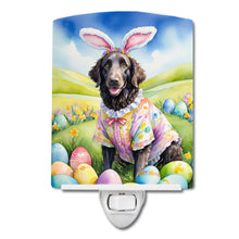 Load image into Gallery viewer, Curly-Coated Retriever Easter Egg Hunt Ceramic Night Light