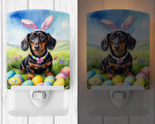 Load image into Gallery viewer, Dachshund Easter Egg Hunt Ceramic Night Light
