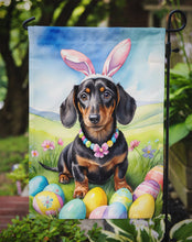 Load image into Gallery viewer, Dachshund Easter Garden Flag - Easter Egg Hunt - Dog-Themed Spring Yard Decor