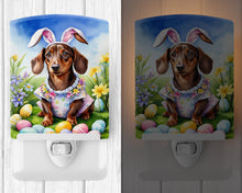 Load image into Gallery viewer, Dachshund Easter Egg Hunt Ceramic Night Light