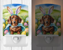Load image into Gallery viewer, Dachshund Easter Egg Hunt Ceramic Night Light