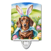 Load image into Gallery viewer, Dachshund Easter Egg Hunt Ceramic Night Light