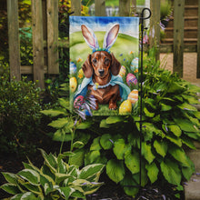 Load image into Gallery viewer, Dachshund Easter Garden Flag - Easter Egg Hunt - Dog-Themed Spring Yard Decor