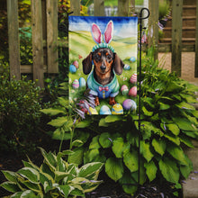 Load image into Gallery viewer, Dachshund Easter Garden Flag - Easter Egg Hunt - Dog-Themed Spring Yard Decor
