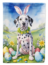 Load image into Gallery viewer, Dalmatian Easter Garden Flag - Easter Egg Hunt - Dog-Themed Spring Yard Decor