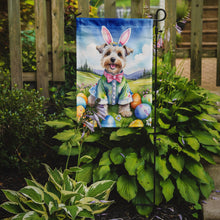 Load image into Gallery viewer, Dandie Dinmont Terrier Easter Garden Flag - Easter Egg Hunt - Dog-Themed Spring Yard Decor