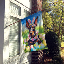 Load image into Gallery viewer, Doberman Pinscher Easter Egg Hunt House Flag
