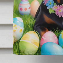Load image into Gallery viewer, Doberman Pinscher Easter Egg Hunt House Flag