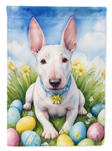 Load image into Gallery viewer, English Bull Terrier Easter Garden Flag - Easter Egg Hunt - Dog-Themed Spring Yard Decor