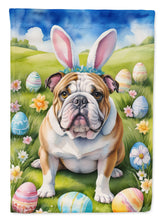 Load image into Gallery viewer, English Bulldog Easter Egg Hunt House Flag