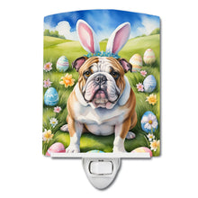 Load image into Gallery viewer, English Bulldog Easter Egg Hunt Ceramic Night Light