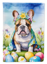 Load image into Gallery viewer, English Bulldog Easter Garden Flag - Easter Egg Hunt - Dog-Themed Spring Yard Decor