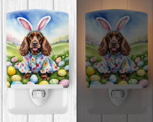 Load image into Gallery viewer, English Cocker Spaniel Easter Egg Hunt Ceramic Night Light