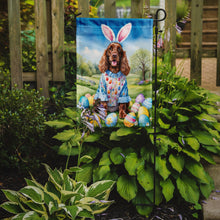 Load image into Gallery viewer, English Cocker Spaniel Easter Garden Flag - Easter Egg Hunt - Dog-Themed Spring Yard Decor