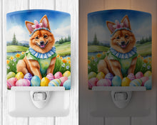 Load image into Gallery viewer, Finnish Spitz Easter Egg Hunt Ceramic Night Light