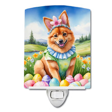 Load image into Gallery viewer, Finnish Spitz Easter Egg Hunt Ceramic Night Light
