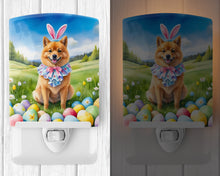 Load image into Gallery viewer, Finnish Spitz Easter Egg Hunt Ceramic Night Light