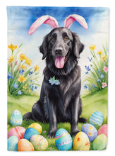 Load image into Gallery viewer, Flat-Coated Retriever Easter Egg Hunt House Flag