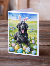 Load image into Gallery viewer, Flat-Coated Retriever Easter Egg Hunt Greeting Cards - Blank Note Cards – 8-Pack of Artist-Designed Cards with Envelopes