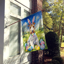 Load image into Gallery viewer, Fox Terrier Easter Egg Hunt House Flag