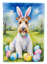Load image into Gallery viewer, Fox Terrier Easter Egg Hunt House Flag