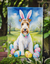 Load image into Gallery viewer, Fox Terrier Easter Garden Flag - Easter Egg Hunt - Dog-Themed Spring Yard Decor