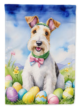 Load image into Gallery viewer, Fox Terrier Easter Egg Hunt House Flag