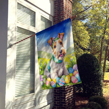 Load image into Gallery viewer, Fox Terrier Easter Egg Hunt House Flag
